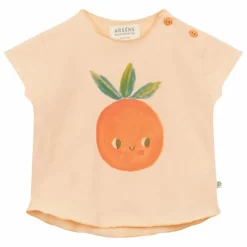 Discount Arsène et Les Pipelettes T-Shirt Fodora Coton Bio | Rose pêche