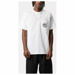 Hot Carhartt WIP T-shirt Fragments Pocket Coton Bio | Blanc