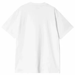 Hot Carhartt WIP T-shirt Fragments Pocket Coton Bio | Blanc