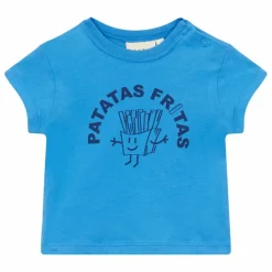 New Arsène et Les Pipelettes T-Shirt Fribault Coton Bio | Bleu