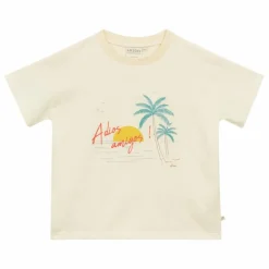 Sale Arsène et Les Pipelettes T-Shirt Fulvio Coton Bio | Ecru