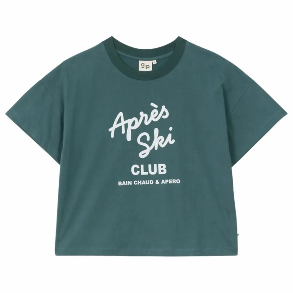New a.p T-shirt Georgia Coton Bio | Vert forêt