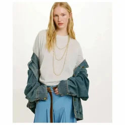 Momoni T-shirt Iora Métallisé ||Femme Tee-Shirts, Polos