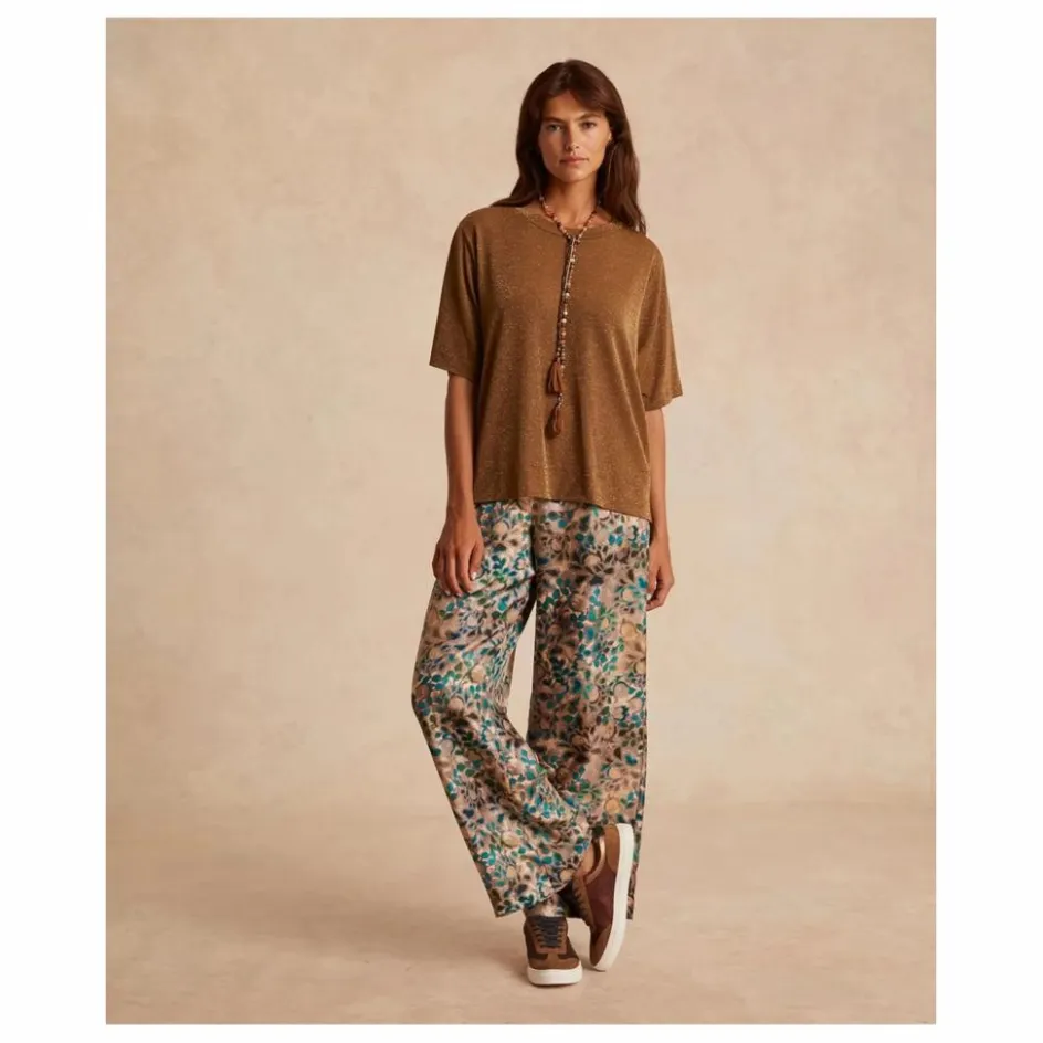Femme Momoni Tee-Shirts, Polos*T-shirt Iora Métallisé |