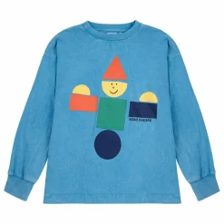 Best Bobo Choses T-shirt Jouet en Bois Coton Bio | Bleu