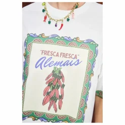 Hot Alémais T-shirt Katerina Chilli Coton Bio | Crème