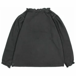 Clearance Búho T-shirt Lace Coton Bio | Gris anthracite