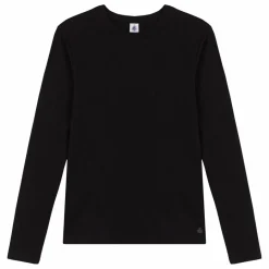 Petit Bateau T-shirt l'Iconique Manches Longues - Collection Femme | Noir