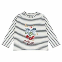 Konges Sløjd T-shirt Lin Rayé Coton Bio ||Enfant Blouses, T-Shirts|Blouses, T-Shirts
