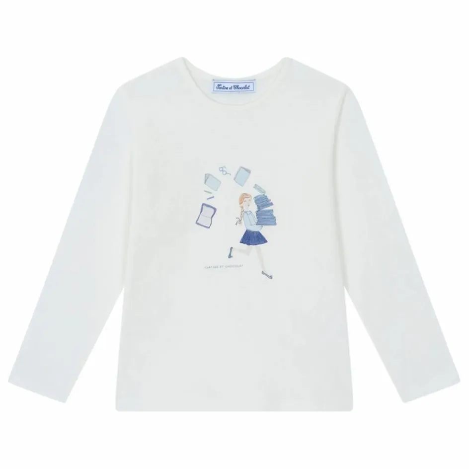 Tartine et Chocolat T-shirt Livres ||Enfant Blouses, T-Shirts