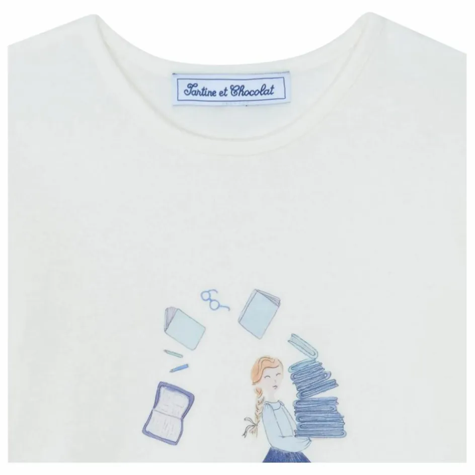 Tartine et Chocolat T-shirt Livres ||Enfant Blouses, T-Shirts