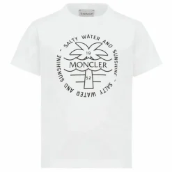 Enfant Moncler T-Shirts, Chemises|Blouses, T-Shirts*T-shirt Logo Palmier |