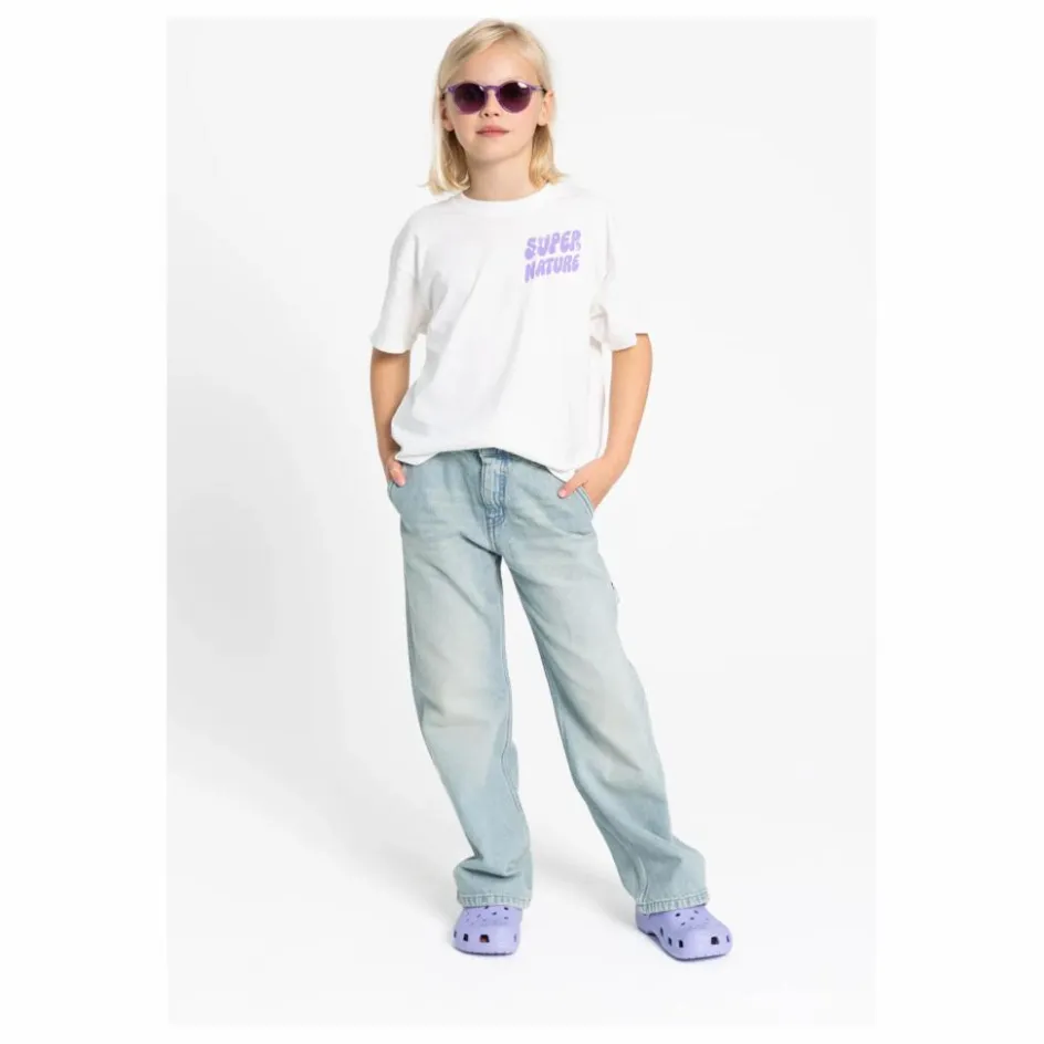 Sale Hundred Pieces T-shirt Luna Coton Bio | Blanc cassé