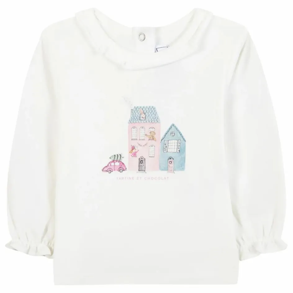 Outlet Tartine et Chocolat T-shirt Maisons | Blanc