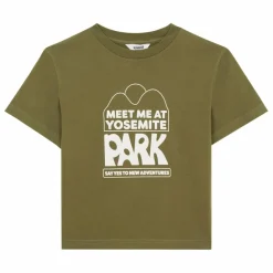 Online Hundred Pieces T-shirt Manches Courte Coton Bio | Vert kaki