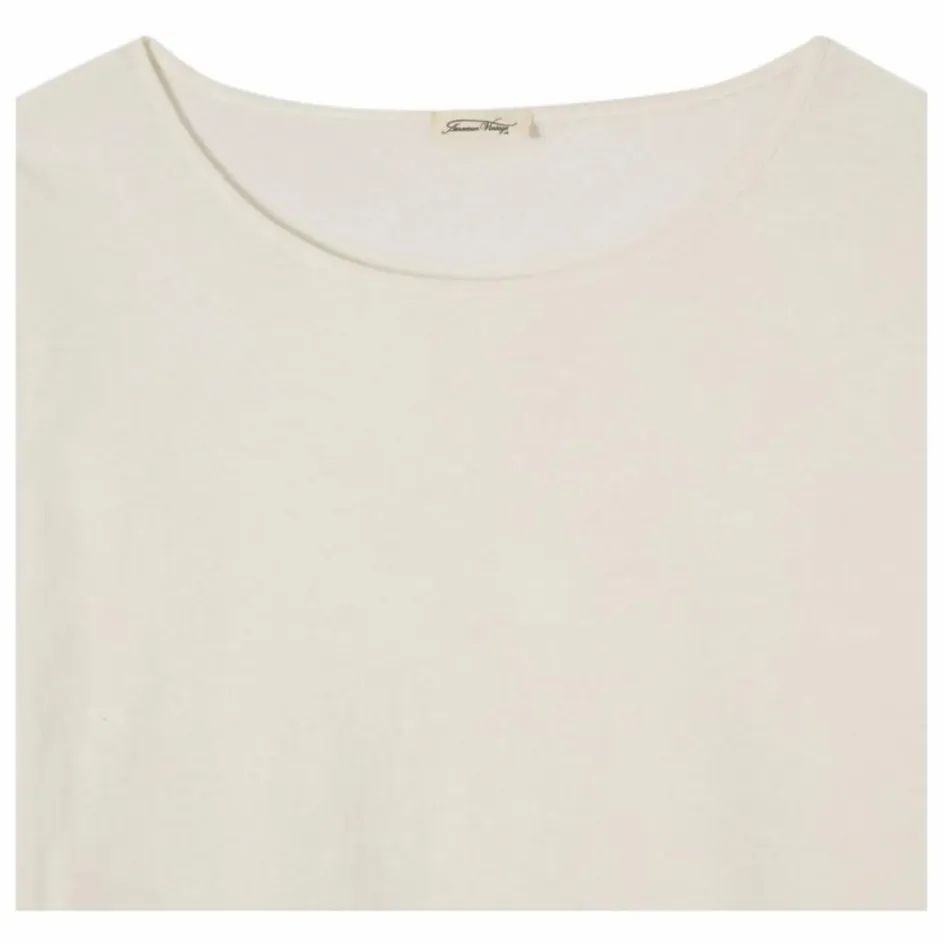 Best American Vintage T-shirt Manches Longues Col Rond Aksun | Blanc
