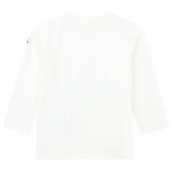 Online Moncler T-shirt Manches Longues Logo | Ecru