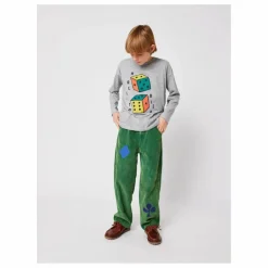 Sale Bobo Choses T-shirt Manches Longues Roll The Dice Coton Bio | Gris chiné