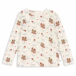 Konges Sløjd T-shirt Minnie Chiens Pointelle Coton Bio ||Enfant Blouses, T-Shirts|Blouses, T-Shirts