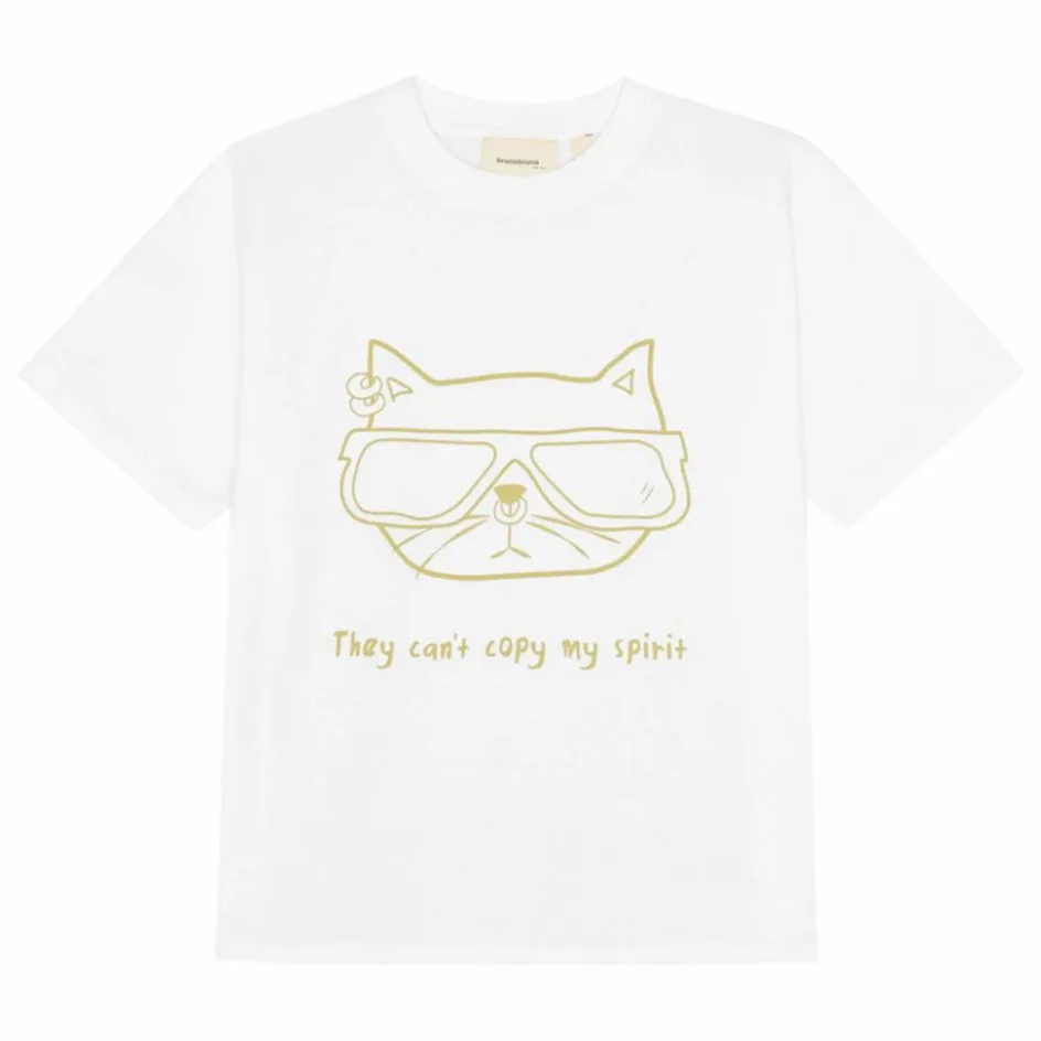 brunobruno nation T-shirt Nanna Chat Coton Bio ||Enfant Blouses, T-Shirts|T-Shirts, Chemises