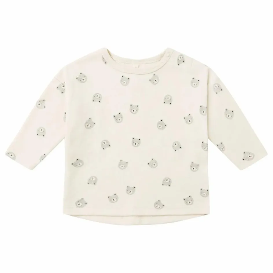 Sale Quincy Mae T-shirt Ours Coton Bio | Ecru
