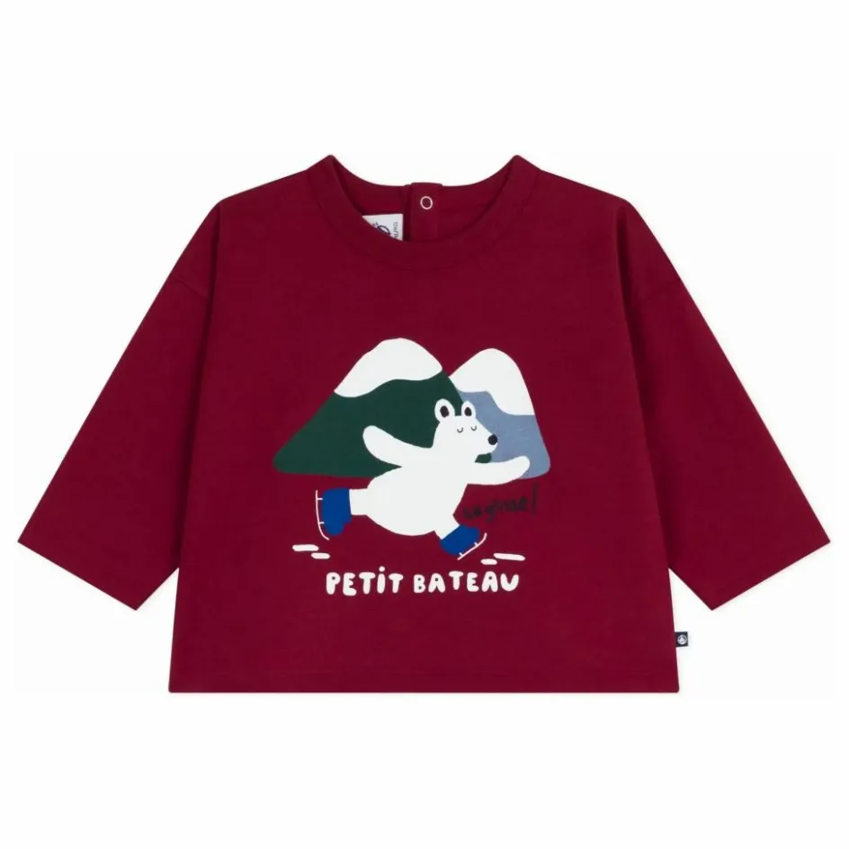 Petit Bateau T-shirt Ours Montagnes Coton Bio || T-Shirts, Chemises