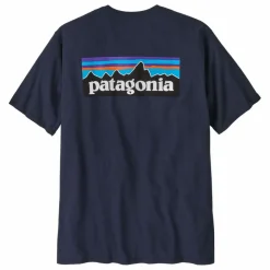 Patagonia T-shirt P-6 Logo Responsibili Fibres Recyclées ||Homme T-Shirts, Chemises