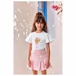 Sale Tartine et Chocolat T-shirt Perles Bouquet de Fleurs | Jaune