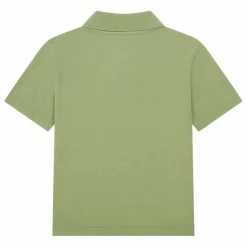 Discount SMALLABLE BASICS T-Shirt Polo Garçon Coton Bio | Vert Eucalyptus