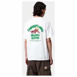 Clearance Carhartt WIP T-shirt Pronto Coton Bio | Blanc