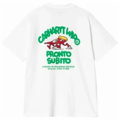 Clearance Carhartt WIP T-shirt Pronto Coton Bio | Blanc