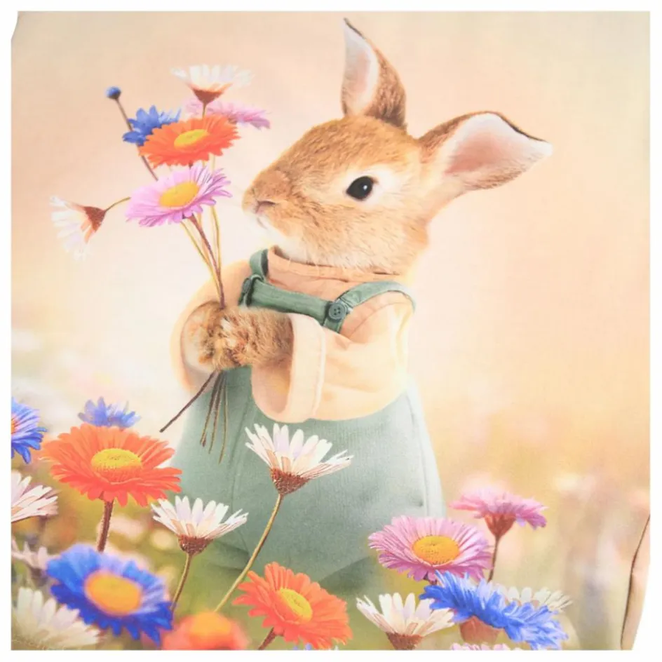 Molo T-shirt Ragnhilde Bunny Rabbit Coton Bio | Beige