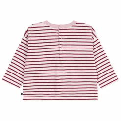 Petit Bateau T-shirt Rayé Logo Cœur Coton Bio || Blouses, T-Shirts