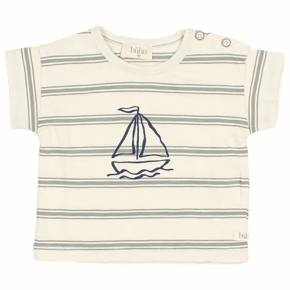 Búho T-Shirts, Chemises|Blouses, T-Shirts*T-shirt Rayures Bébé Coton Bio |