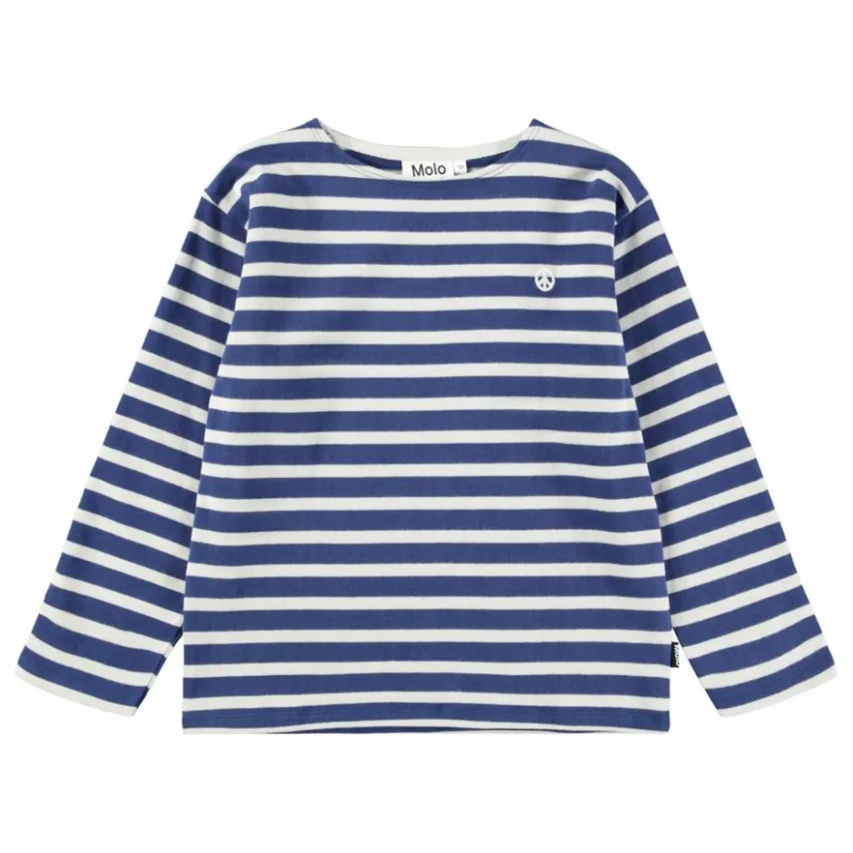 Discount Molo T-shirt Rilder Coton Bio | Bleu