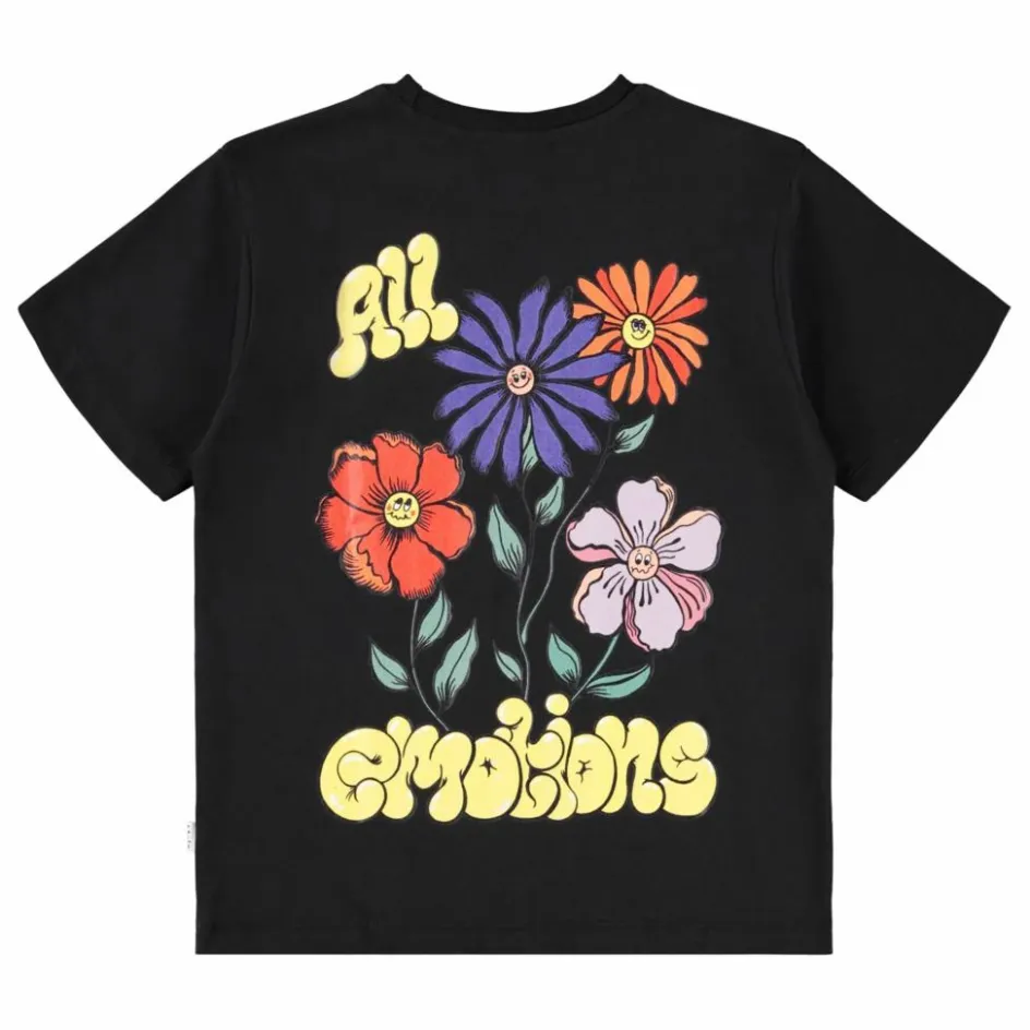 New Molo T-shirt Riley All Emotions Coton Bio | Noir