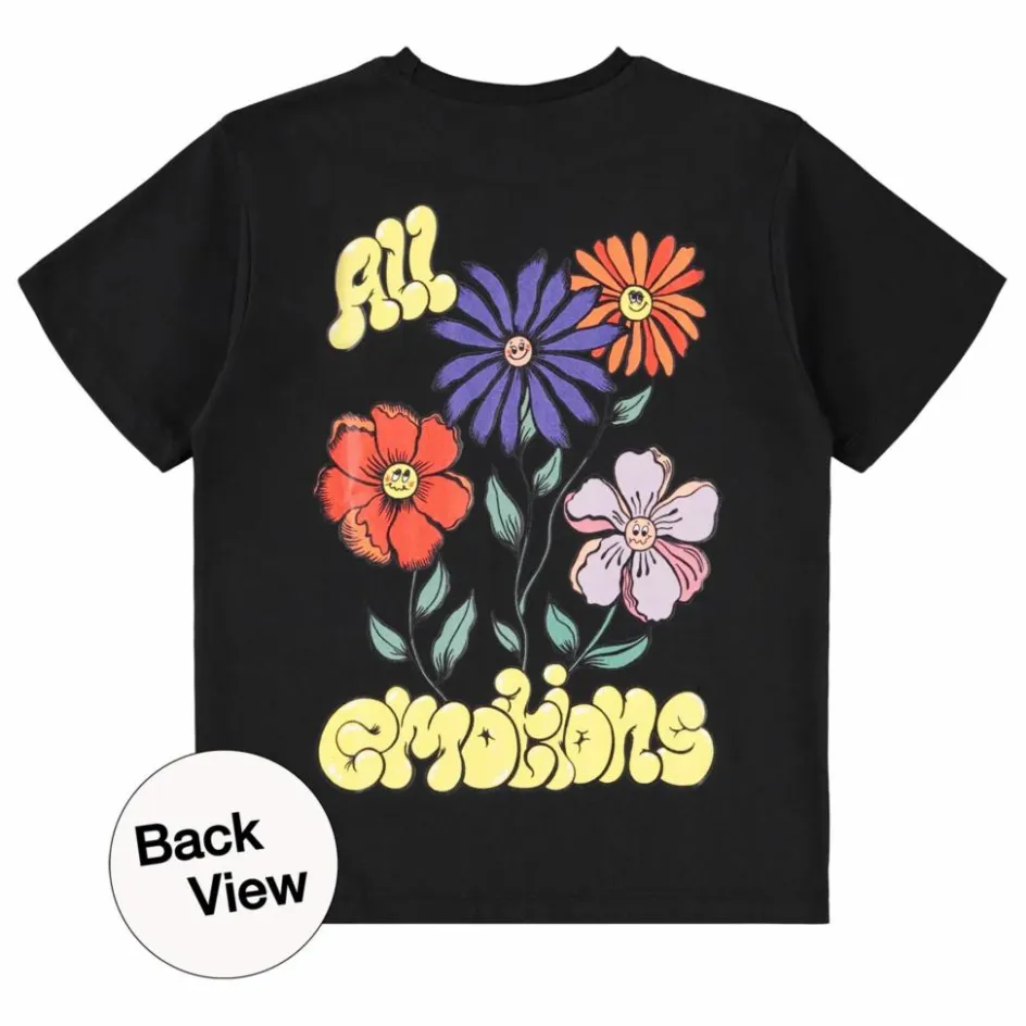 New Molo T-shirt Riley All Emotions Coton Bio | Noir