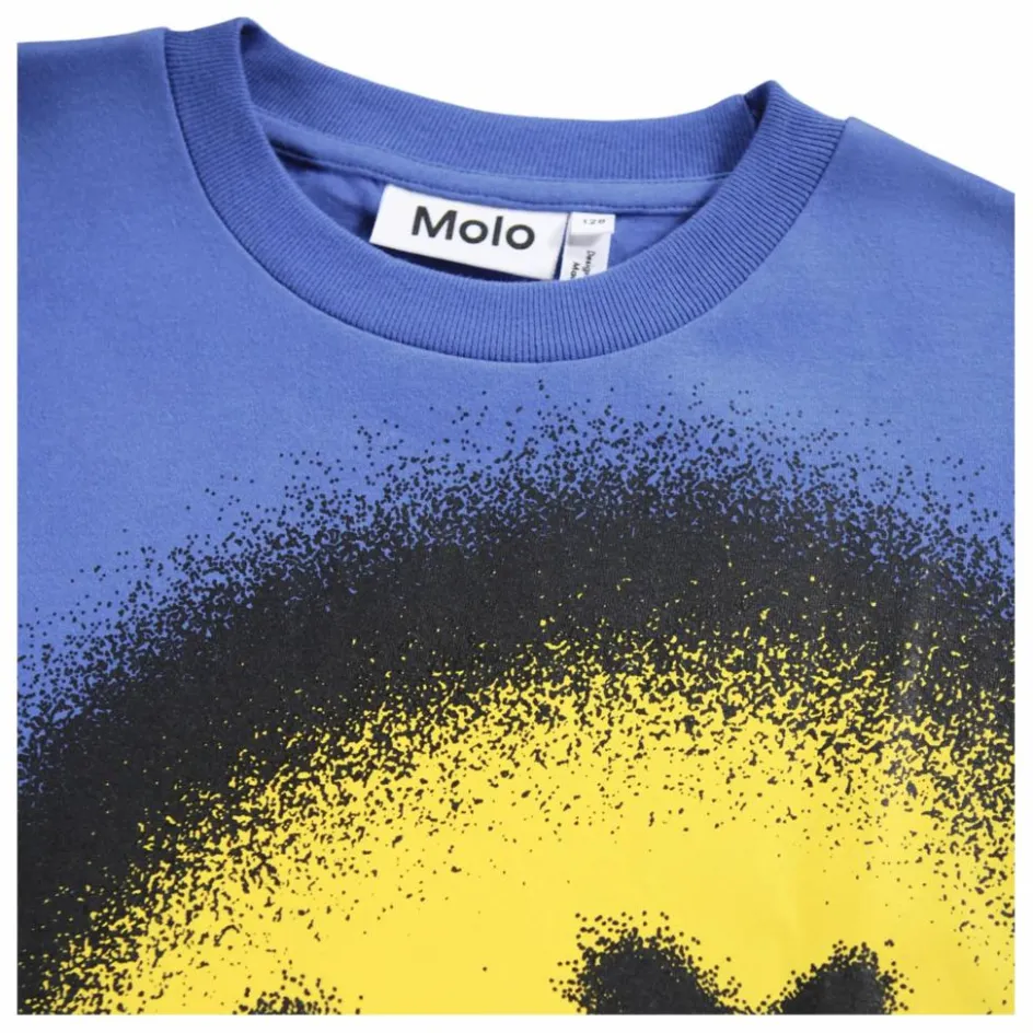 Sale Molo T-shirt Rodney Coton Bio | Bleu