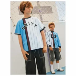 Outlet Molo T-shirt Rodney Unity Rayé Coton Bio | Bleu