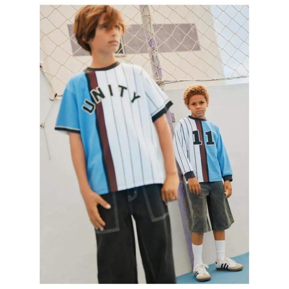 Outlet Molo T-shirt Rodney Unity Rayé Coton Bio | Bleu