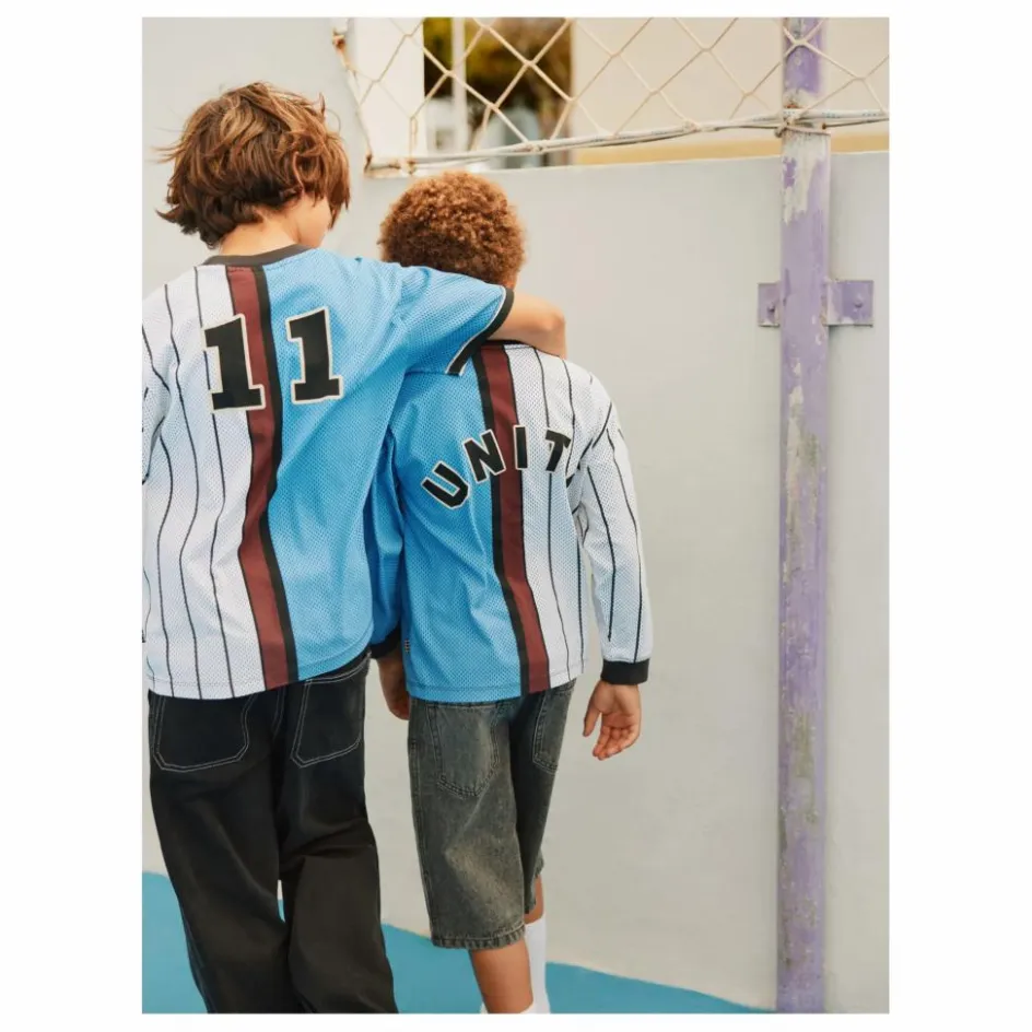 Outlet Molo T-shirt Rodney Unity Rayé Coton Bio | Bleu