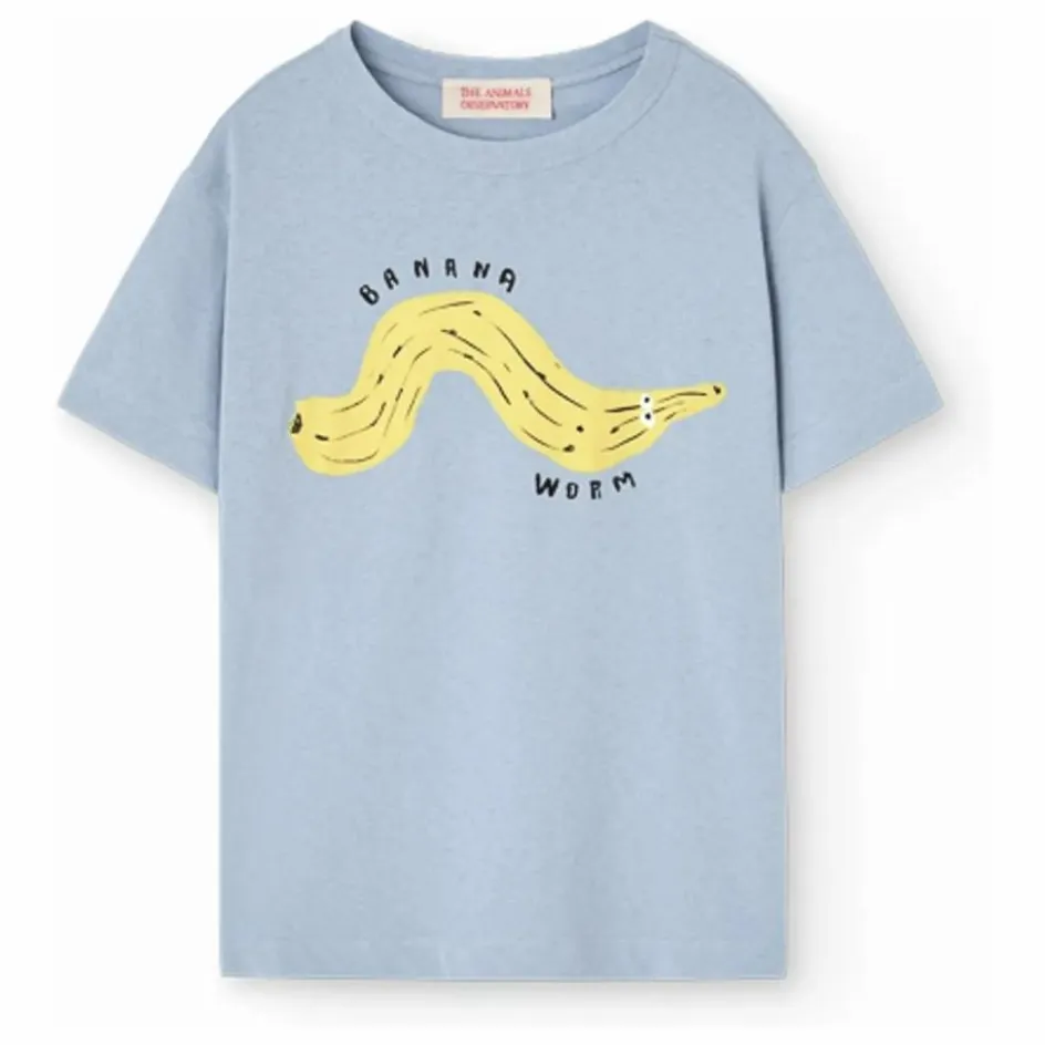 Clearance The Animals Observatory T-shirt Rooster Coton Bio | Bleu gris