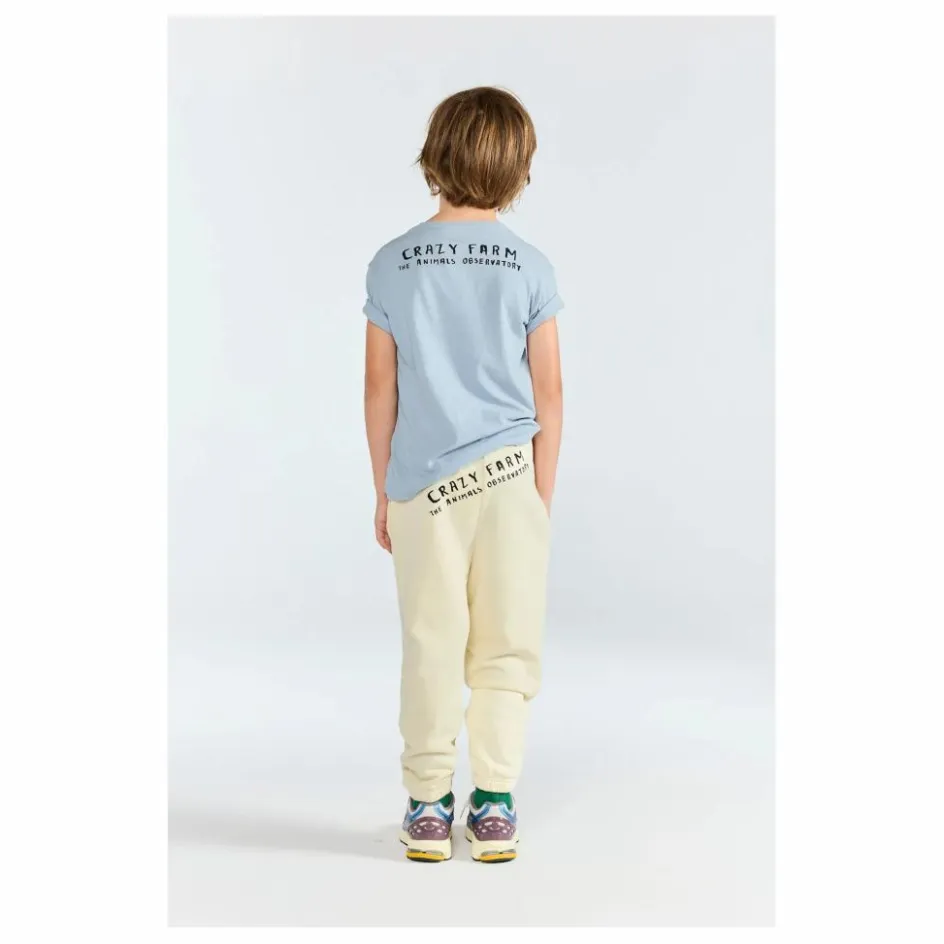 Clearance The Animals Observatory T-shirt Rooster Coton Bio | Bleu gris