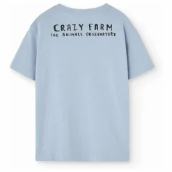 Clearance The Animals Observatory T-shirt Rooster Coton Bio | Bleu gris