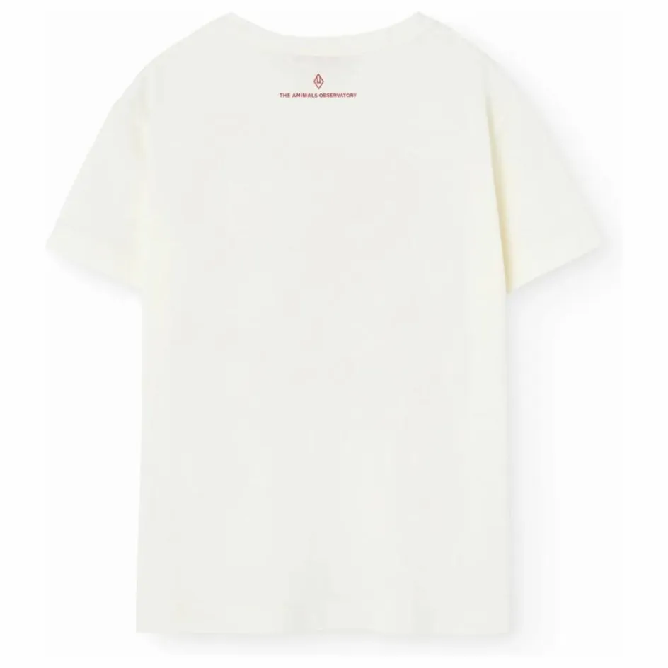 Hot The Animals Observatory T-shirt Rooster Cœurs | Blanc