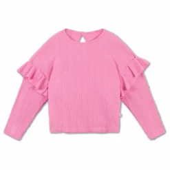 Hot T-shirt Ruffle Coton Bio | Enfant Blouses, T-Shirts|Blouses, T-Shirts
