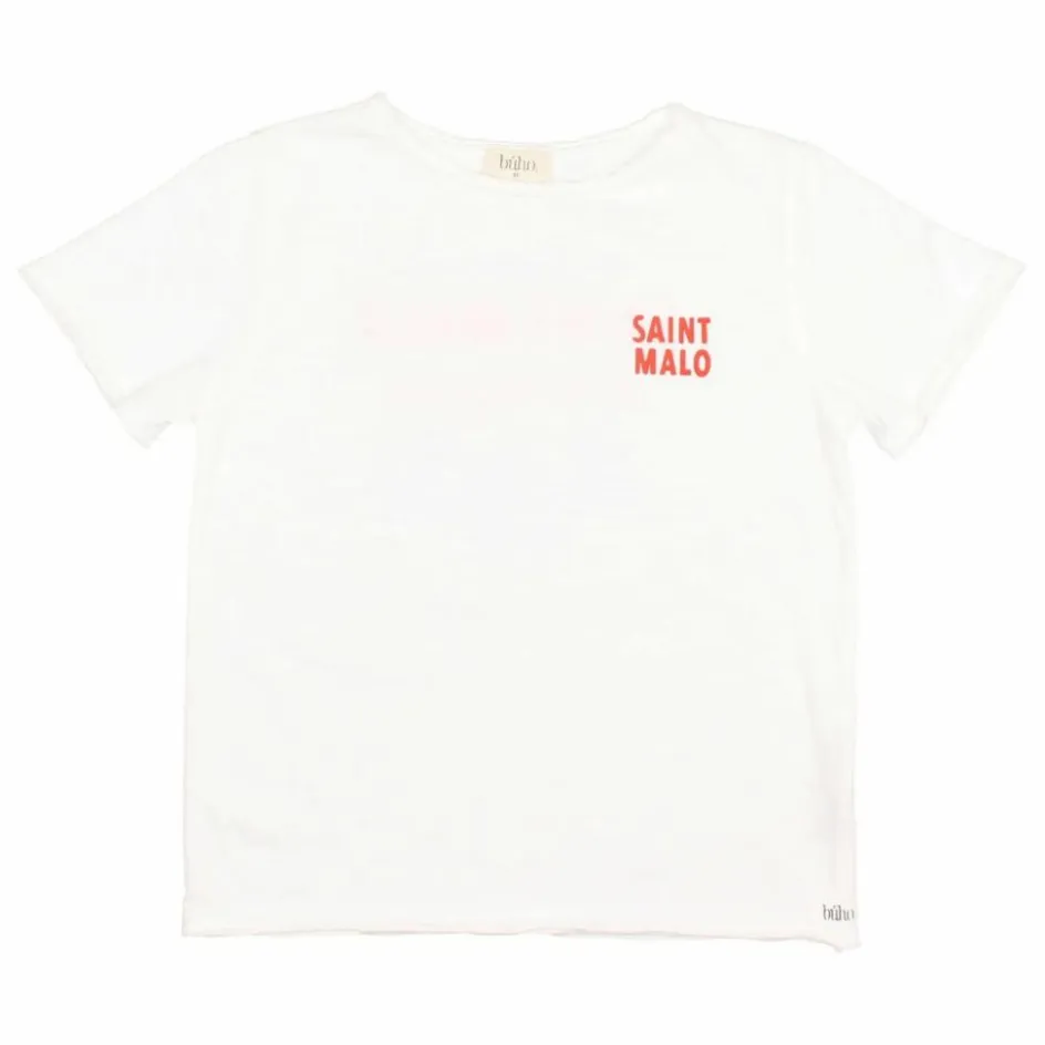 Sale Búho T-shirt Saint Malo Coton Bio | Blanc