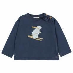 Outlet Búho T-shirt Ski Coton Bio | Bleu marine