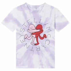 Stella McCartney Kids T-shirt Stella Tie And Dye | Lilas|Enfant Blouses, T-Shirts|Blouses, T-Shirts