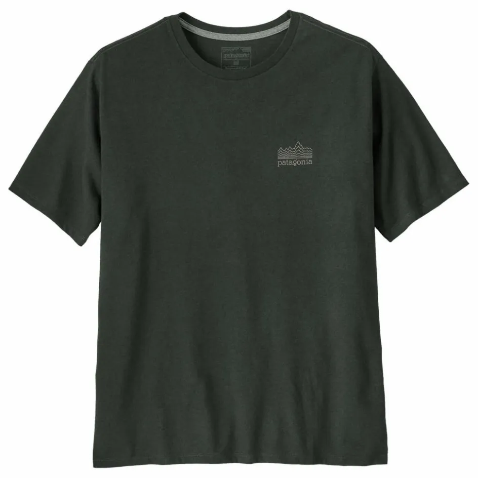 New Patagonia T-shirt Strataspire Responsibili Fibres Recyclées | Vert foncé